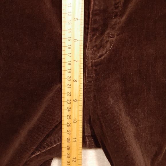 Gloria Vanderbilt Womans Corduroy Pants Sz.10/Brown 26"Inseam/Flared/Cotton Blnd - Picture 8 of 10